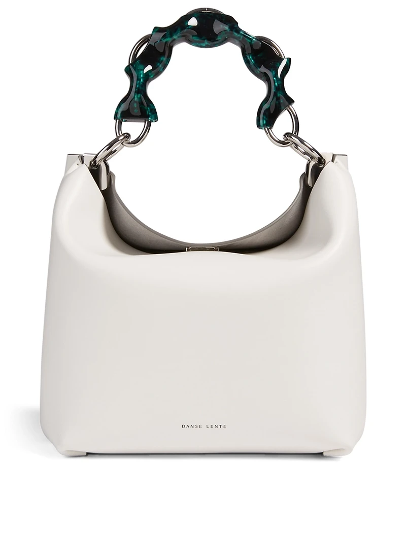 Ela Leather Chain Bucket Bag