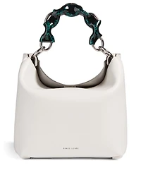 Ela Leather Chain Bucket Bag