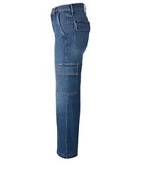 The Rambler High-Waisted Cargo Ankle Jeans