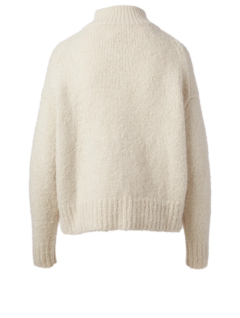 Calla Wool And Alpaca Zip Sweater