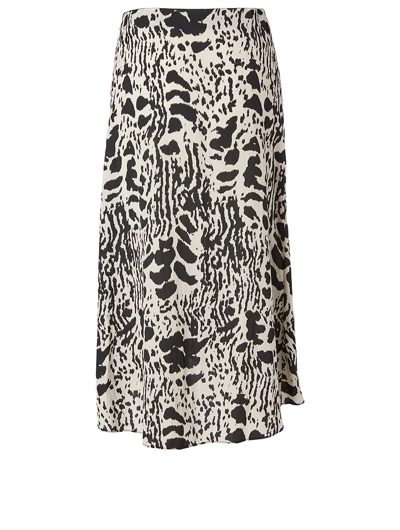 Opera Midi Skirt Animal Print