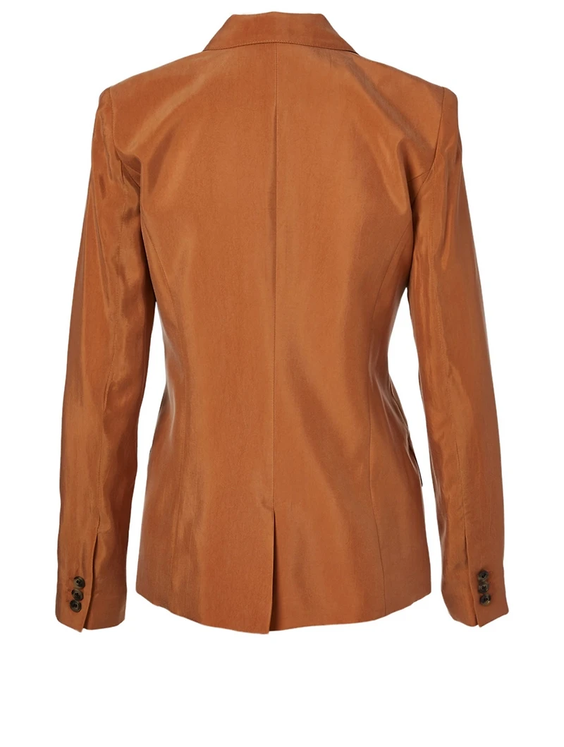 Double-Breasted Tuck-In Blazer
