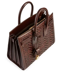 Small Sac De Jour Woven Leather Bag