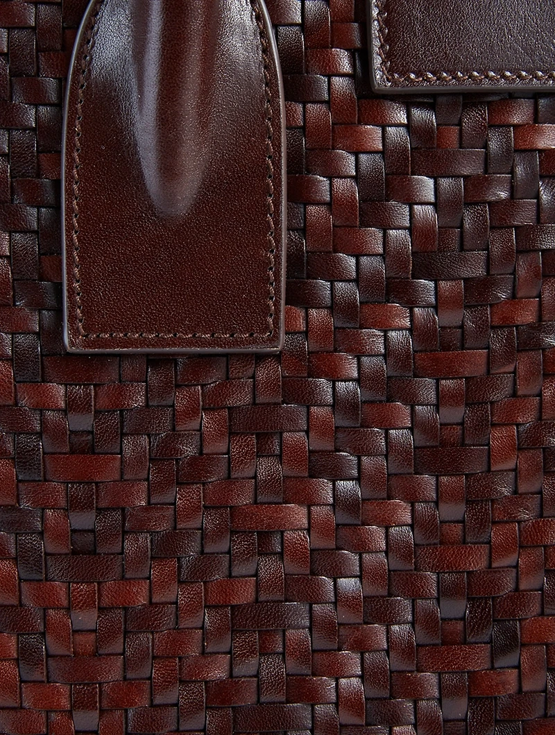 Small Sac De Jour Woven Leather Bag