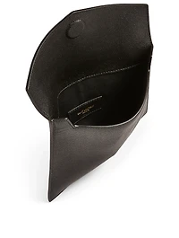 Small YSL Monogram Leather Envelope Pouch
