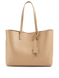 E/W Shopping Leather Tote Bag