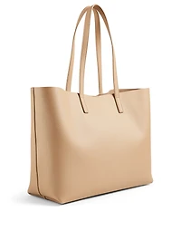 E/W Shopping Leather Tote Bag