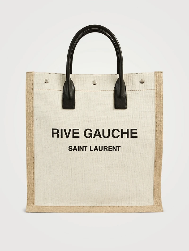 Rive Gauche Linen Canvas Tote Bag