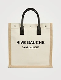 Rive Gauche Linen Canvas Tote Bag