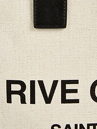 Rive Gauche Linen Canvas Tote Bag