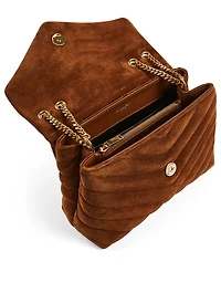 Small Loulou YSL Monogram Leather Chain Bag