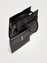 Small Uptown Leather Satchel Bag