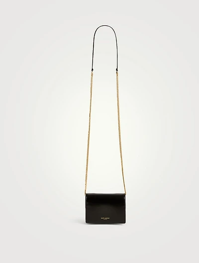 YSL Monogram Leather Card Holder Chain Bag