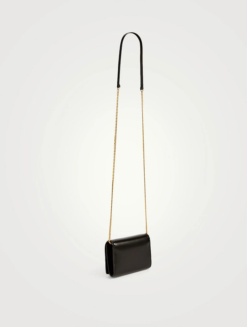 YSL Monogram Leather Card Holder Chain Bag