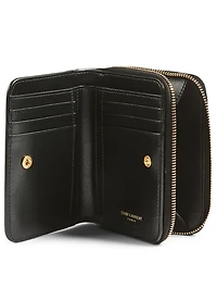 Tiny YSL Monogram Leather Compact Wallet