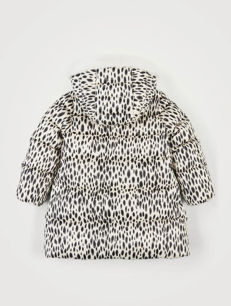 Mile Jacquard Nylon Coat Animal Print