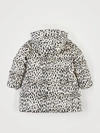 Mile Jacquard Nylon Coat Animal Print