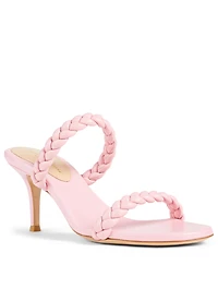 Marley 70 Braided Leather Heeled Sandals