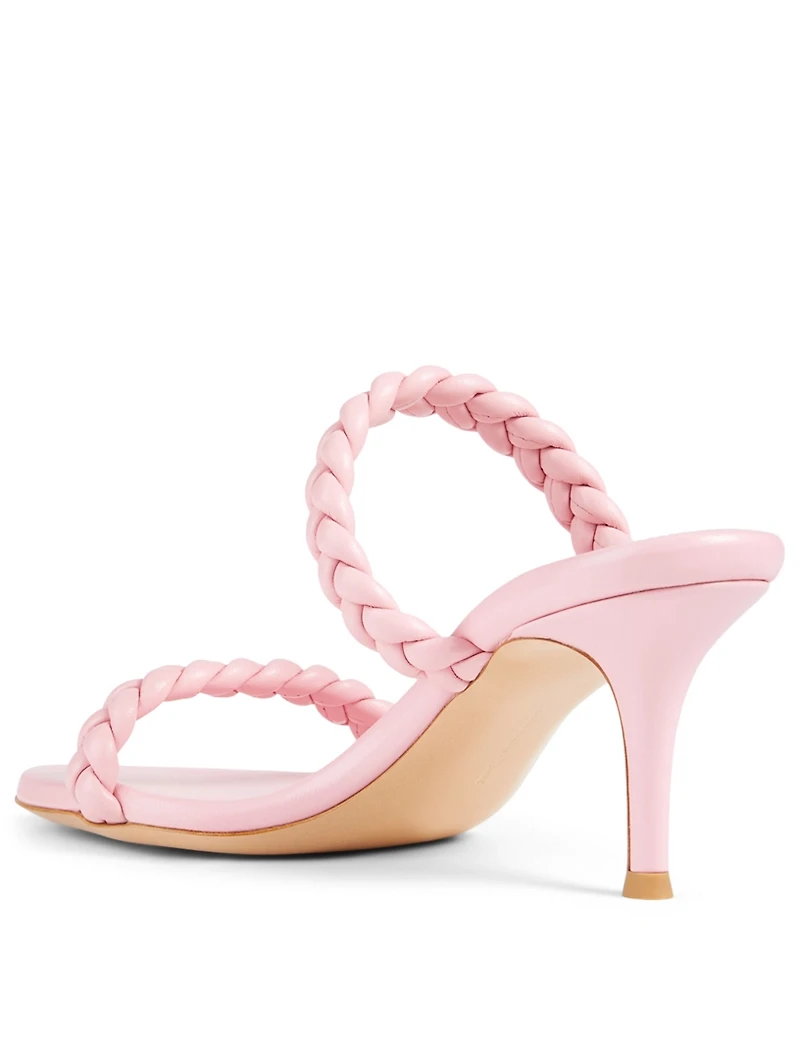 Marley 70 Braided Leather Heeled Sandals