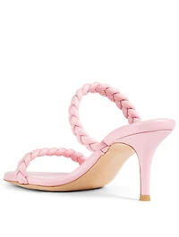 Marley 70 Braided Leather Heeled Sandals