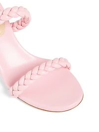 Marley 70 Braided Leather Heeled Sandals