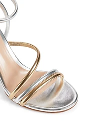 Bekah 85 Metallic Leather Heeled Sandals