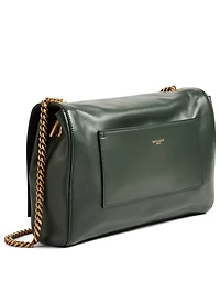 Medium Kate YSL Monogram Suede And Leather Chain Bag