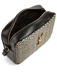 Medium Lou YSL Monogram Raffia Camera Bag