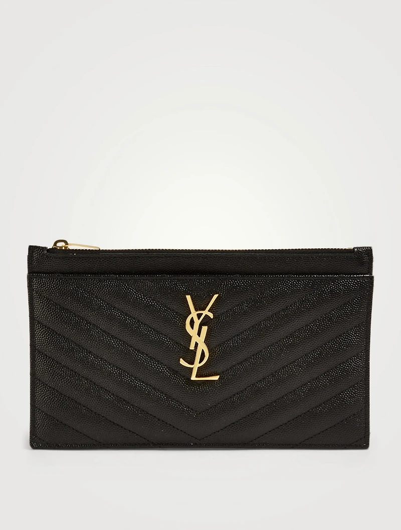 YSL Monogram Leather Pouch