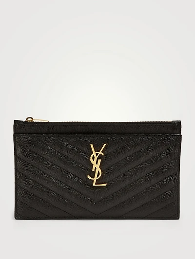 YSL Monogram Leather Pouch