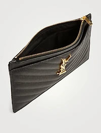 YSL Monogram Leather Pouch