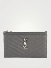 Large YSL Monogram Leather Pouch