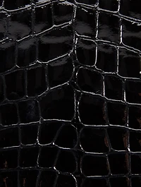 Elise YSL Monogram Croc-Embossed Leather Bag