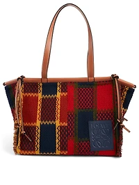Cushion Tote Bag In Tartan