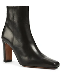 Barletta Leather Heeled Ankle Boots