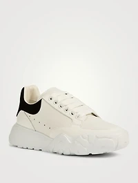 Oversized Leather Court Sneakers