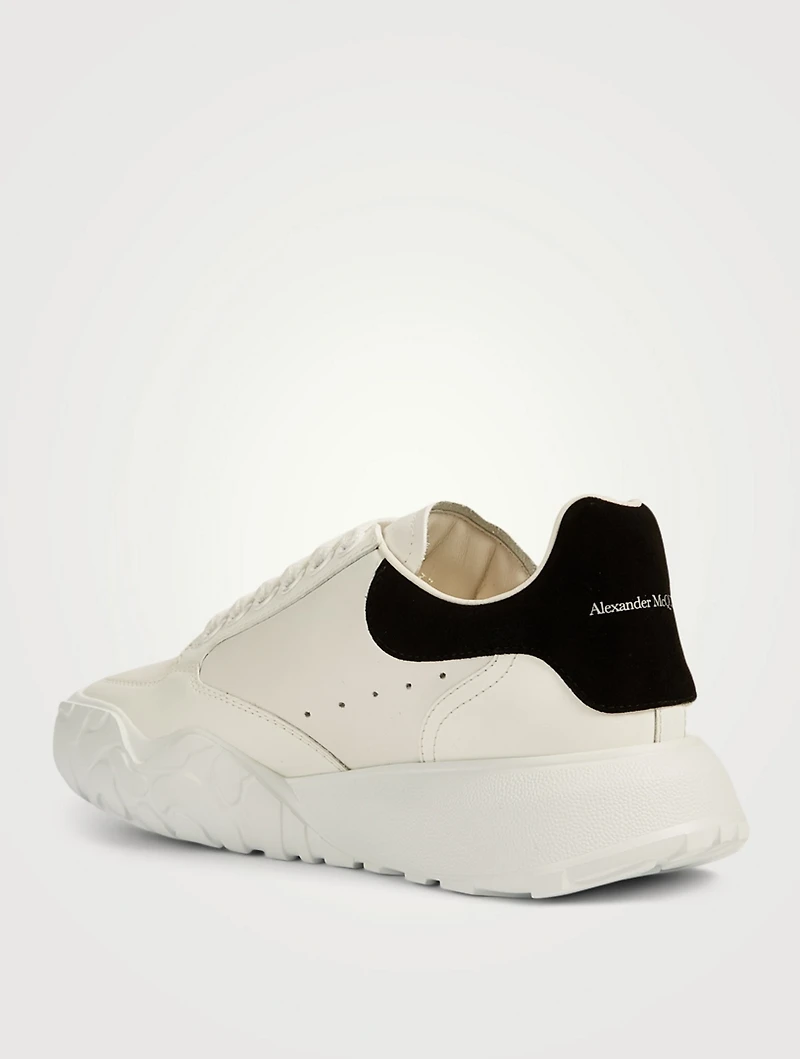 Oversized Leather Court Sneakers