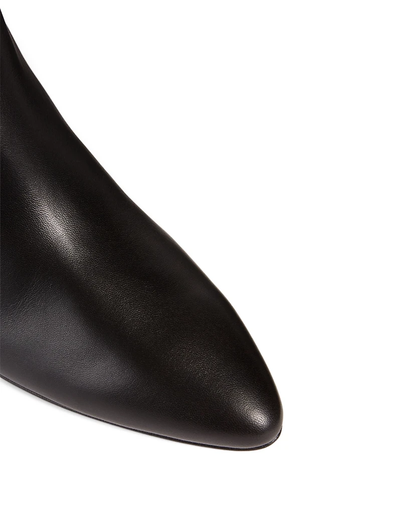 Gemma Leather Heeled Ankle Boots