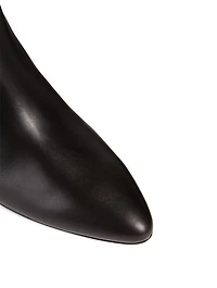 Gemma Leather Heeled Ankle Boots
