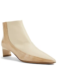 Margherita Leather Heeled Ankle Boots