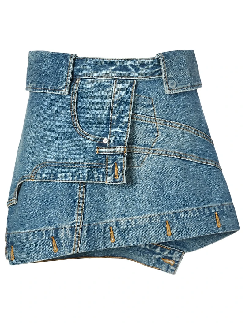 Deconstructed Mini Skirt