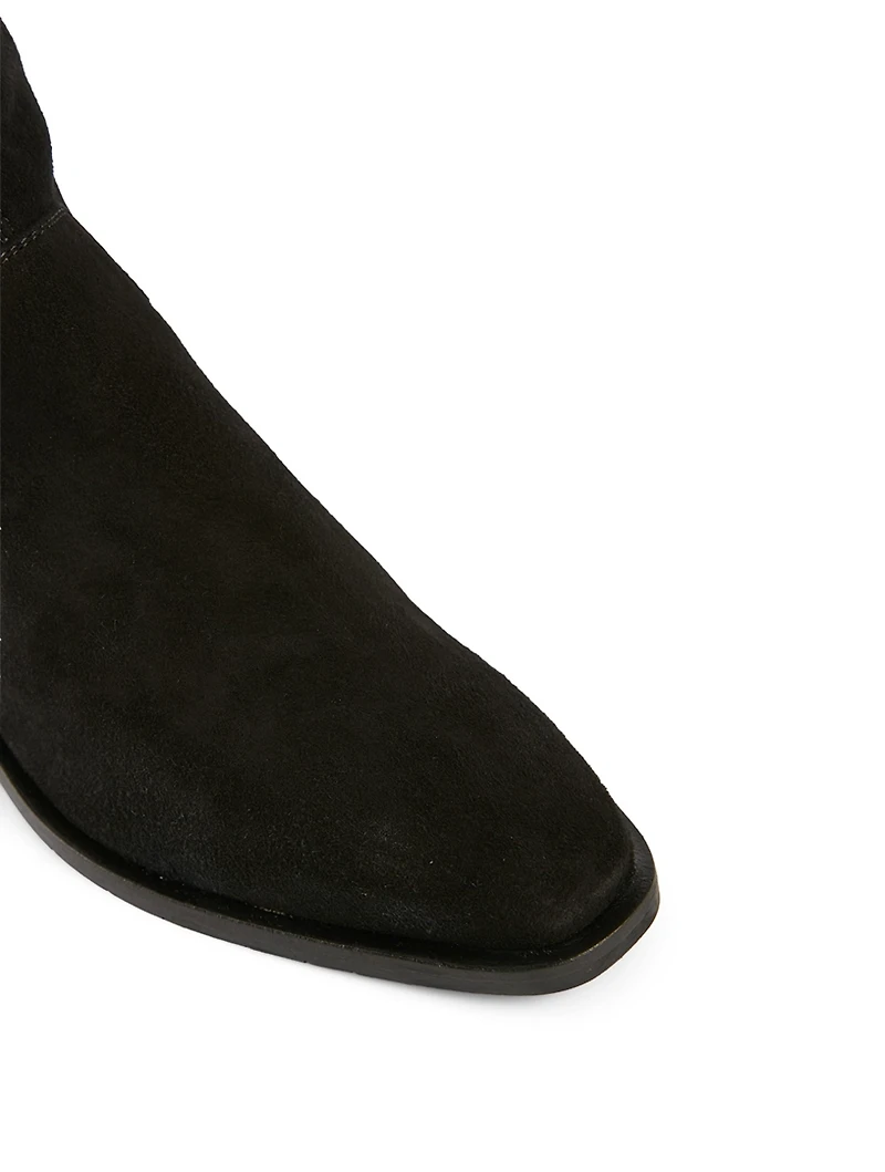 Fallan Suede Heeled Ankle Boots