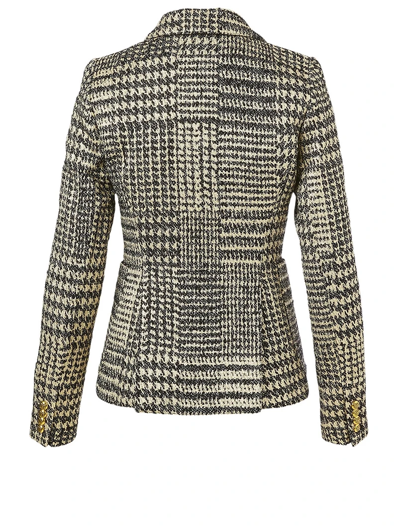 Patch Pocket Duchess Blazer Glencheck Print