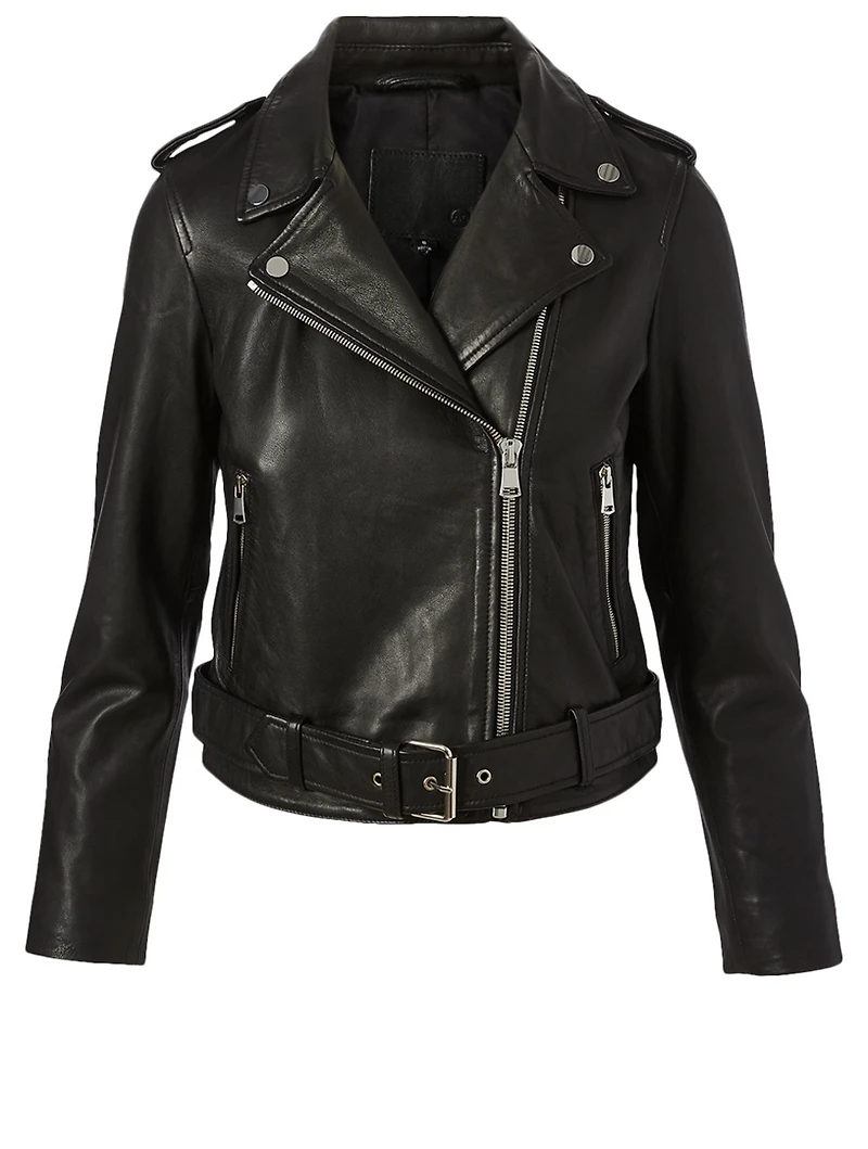 Rory Leather Biker Jacket