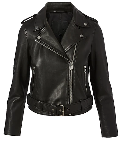 Rory Leather Biker Jacket