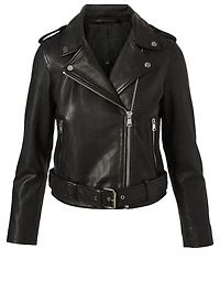 Rory Leather Biker Jacket