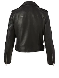 Rory Leather Biker Jacket