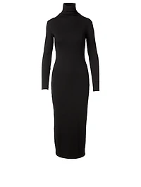 Cheldon Cotton Turtleneck Long Dress