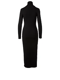 Cheldon Cotton Turtleneck Long Dress