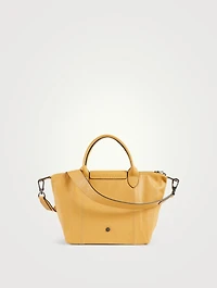 Small Le Pliage Leather Top Handle Bag